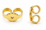 Load image into Gallery viewer, Yellow Gold Earring Back Scrolls
