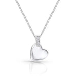 Load image into Gallery viewer, Polished Silver Heart Pendant