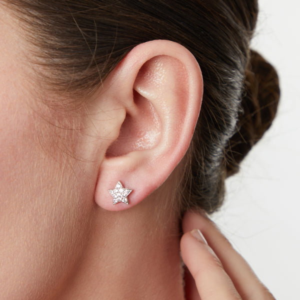 Sterling Silver Star Stud Earrings- JOOLS By Jenny Brown