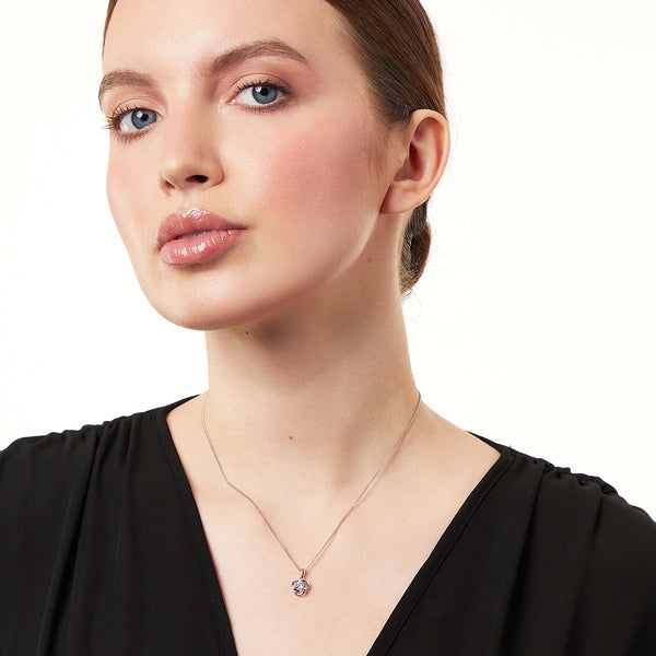 Sterling Silver Circles Knot Pendant -JOOLS by Jenny Brown