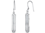 Load image into Gallery viewer, Sterling Silver Rectangle Drop Earrings - JOOLS By Jenny Brown