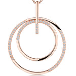 Load image into Gallery viewer, Rose Gold Double Circle Pendant-JOOLS by Jenny Brown