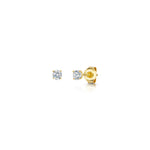 Load image into Gallery viewer, Solitaire Stud Lab Grown Diamond Earrings Set in 9ct Yellow Gold-Exclusive Lab Diamonds