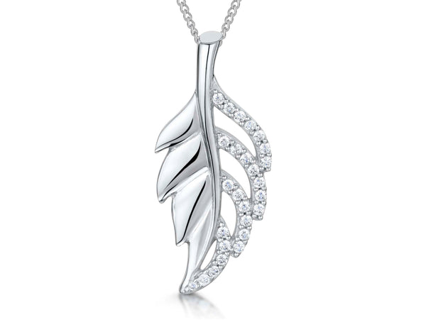 Sterling Silver Leaf Pendant - JOOLS By Jenny Brown