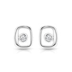 Load image into Gallery viewer, Sterling Silver Smooth Square Stud Earrings - JOOLS By Jenny Brown