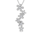 Load image into Gallery viewer, Sterling Silver Six Flower Drop Pendant