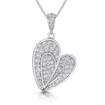 Load image into Gallery viewer, Sterling Silver Double Heart Pendant - JOOLS By Jenny Brown