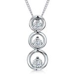 Load image into Gallery viewer, Sterling Silver Open Circle Graduated Pendant
