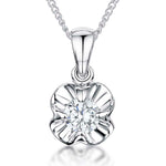 Load image into Gallery viewer, Sterling Silver Polished Flower Pendant