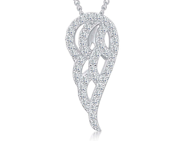 Sterling Silver Angel Open Wing Pendant - JOOLS By Jenny Brown