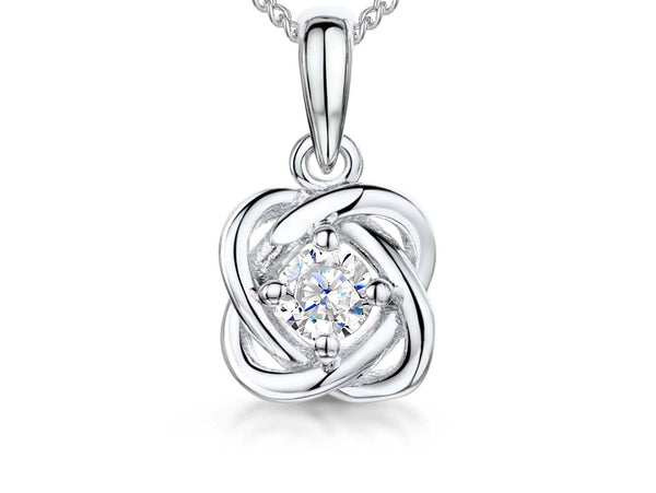 Sterling Silver Knot Pendant - JOOLS By Jenny Brown