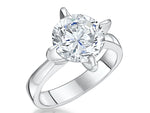 Load image into Gallery viewer, Sterling Silver 3.8 Carat Solitaire Cubic Zirconia Ring - JOOLS By Jenny Brown