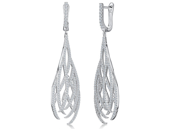 Sterling Silver Filigree Dangle Drop Earrings - JOOLS By Jenny Brown