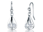 Load image into Gallery viewer, Sterling Silver Cage Style Drop Earrings