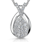 Load image into Gallery viewer, Sterling Silver Oval Pendant With V Shaped Bale