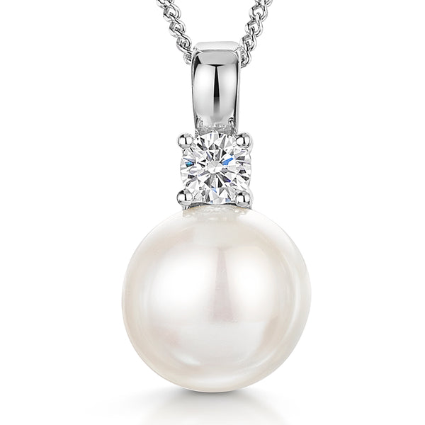 Sterling Silver 9mm Freshwater Pearl Pendant -JOOLS by Jenny Brown
