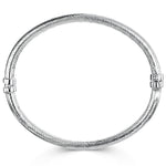 Load image into Gallery viewer, Sterling Silver Bangle With Faceted Swirled Finish-JOOLS by Jenny Brown