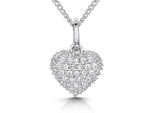 Load image into Gallery viewer, Sterling Silver Small Bubble Heart Pendant