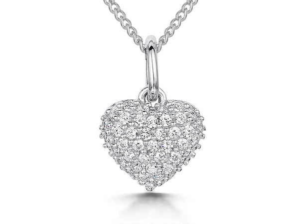 Sterling Silver Small Bubble Heart Pendant - JOOLS By Jenny Brown