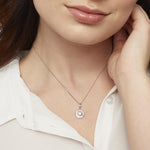 Load image into Gallery viewer, Sterling Silver And Halo Art Deco Pearl Necklace-JOOLS by Jenny Brown