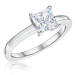 Load image into Gallery viewer, Sterling Silver 1.25 Carat Princess Cut Cubic Zirconia Ring - JOOLS By Jenny Brown