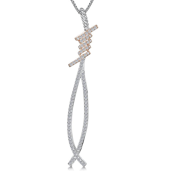 sterling-silver-and-rose-gold-twisted-cross-over-pendant