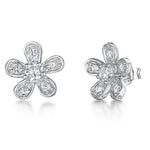 Load image into Gallery viewer, Small Sterling Silver Flower Stud Earring - JOOLS By Jenny Brown