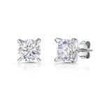 Load image into Gallery viewer, Sterling Silver Cubic Zirconias Large Claw Earrings