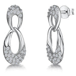 Load image into Gallery viewer, Sterling Silver Earrings With Interlocking Circles - JOOLS By Jenny Brown