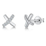 Load image into Gallery viewer, Sterling Silver Kiss Stud Earrings - JOOLS By Jenny Brown