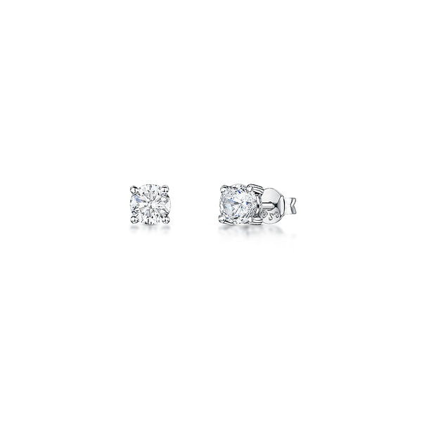 Sterling Silver Solitiare Stud Earrings 3mm- JOOLS by Jenny Brown