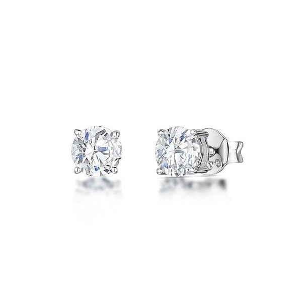 Sterling Silver Solitiare Stud Earrings 4mm - JOOLS By Jenny Brown