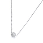 Load image into Gallery viewer, Sterling Silver Pave Ball Pendant JOOLS by Jenny Brown