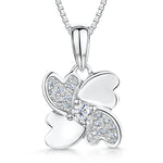 Load image into Gallery viewer, Sterling Silver Interwoven Hearts Pendant