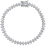 Load image into Gallery viewer, Sterling Silver Tennis Bracelet With 3.5mm Cubic Zirconias JOOLS by Jenny Brown