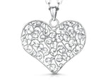 Load image into Gallery viewer, Sterling Silver Mesh Heart Pendant