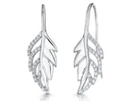 Load image into Gallery viewer, Sterling Silver Leaf Earrings