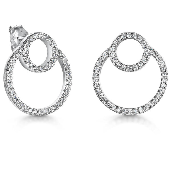 Sterling-Silver-Twin-Circle-Overlapping-Stud-Earrings