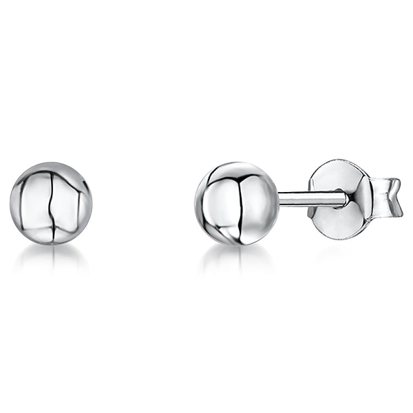 Sterling Silver Hypoallergenic Ball Stud Earrings - JOOLS By Jenny Brown