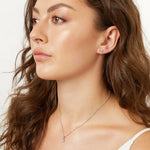 Load image into Gallery viewer, Sterling Silver Princess Cut Square Cubic Zirconia Pendant And Earring-HYPOALLERGENIC- Tarnish free - JOOLS By Jenny Brown