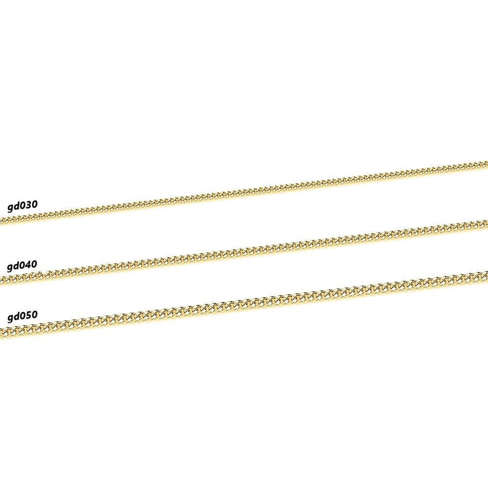 Yellow Gold Vermeil Chain. 3.8g