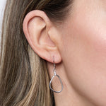Load image into Gallery viewer, Sterling Silver Plain Earrings With A Geometric Shape - JOOLS By Jenny Brown
