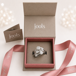 Load image into Gallery viewer, 925 Sterling Silver 5 Stone Bubble Bezel Ring | Premium Cubic Zirconia - JOOLS By Jenny Brown
