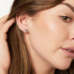 Load image into Gallery viewer, Sterling Silver Small Woven Knot Stud Earrings-JOOLS by Jenny Brown
