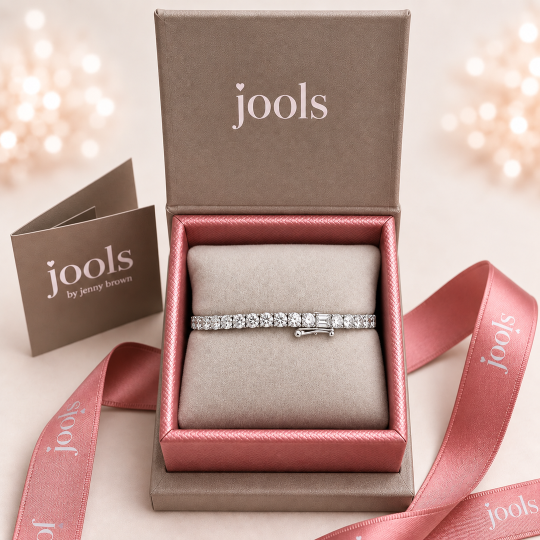 Sterling Silver Cubic Zirconia 6 Carat Tennis Bracelet