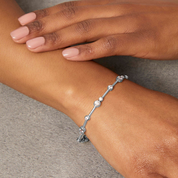 Sterling Silver Scattered  Bubble Bracelet