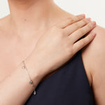 Load image into Gallery viewer, Sterling Silver Clover Charm Bracelet
