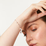 Load image into Gallery viewer, Sterling Silver Clover Charm Bracelet
