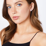 Load image into Gallery viewer, Sterling Silver Star Studs Set With A White Zirconia Surround - JOOLS By Jenny Brown
