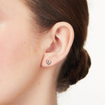 Load image into Gallery viewer, Sterling Silver Bubbly Heart Stud Earrings- JOOLS By Jenny Brown
